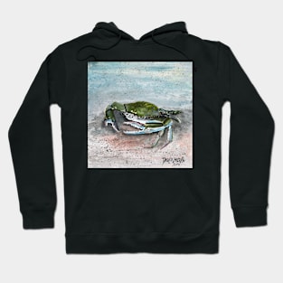 blue crab sea life Hoodie